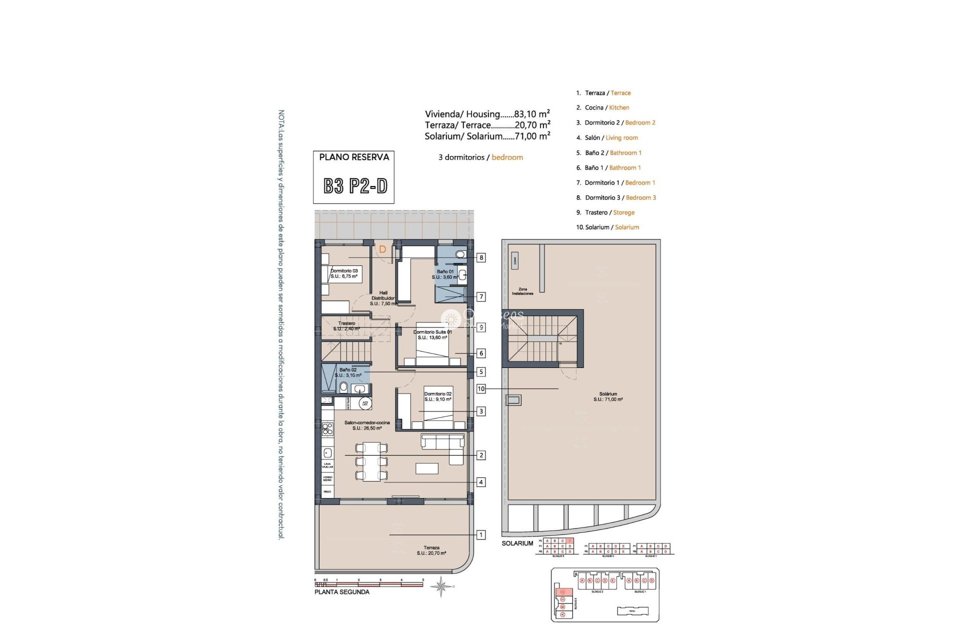 Neue Gebäude - Penthouse -
Los Alcazares - Serena Golf