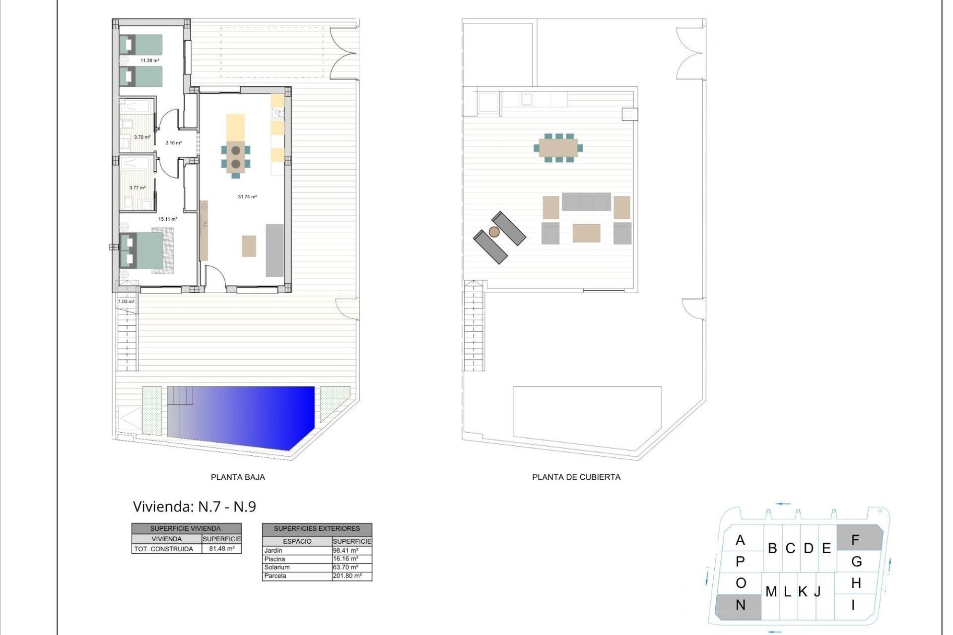 Neue Gebäude - Semidetached -
Torre Pacheco
