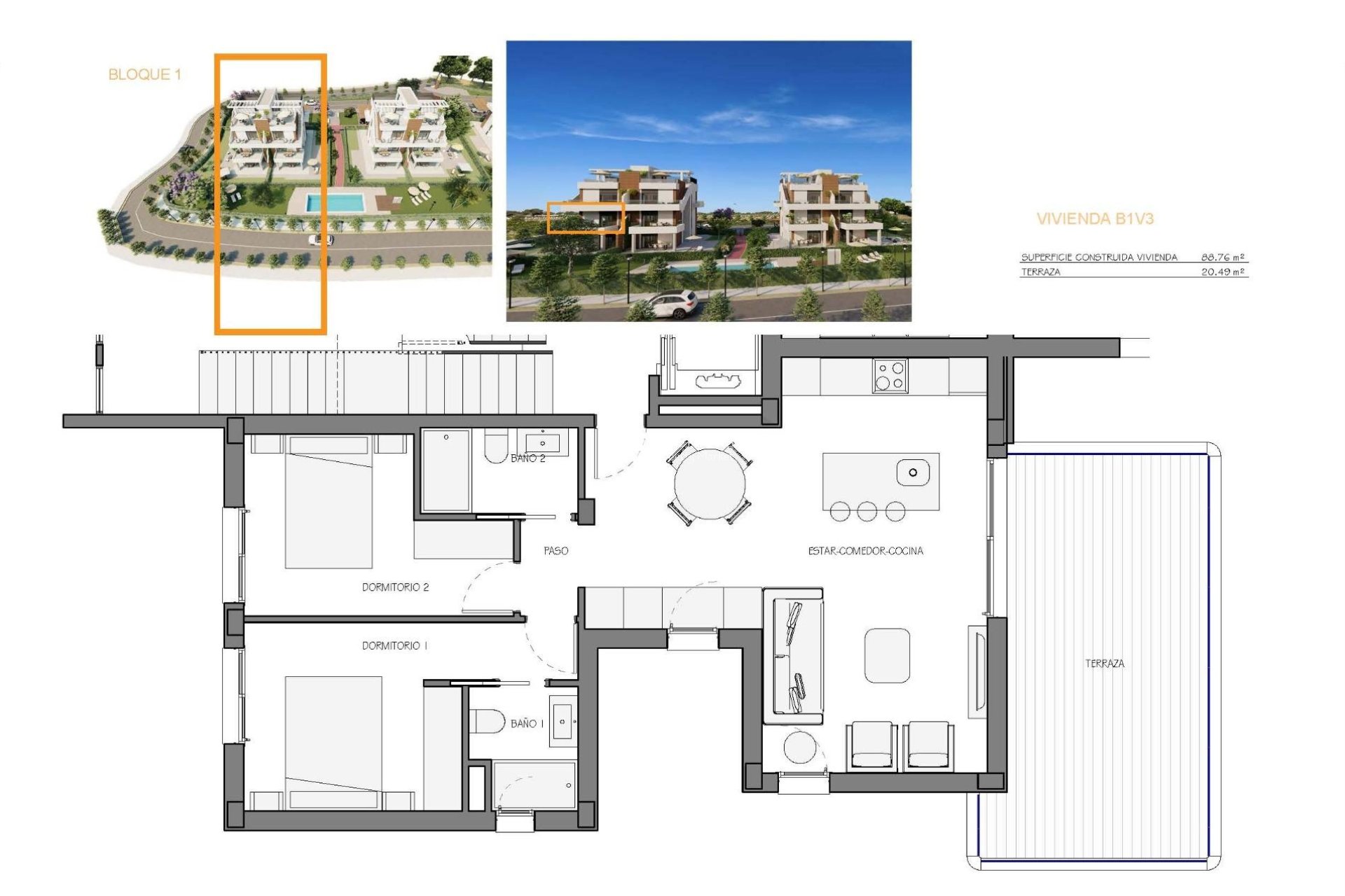 Neue Gebäude - Wohnung -
Fuente Alamo - Hacienda del Alamo