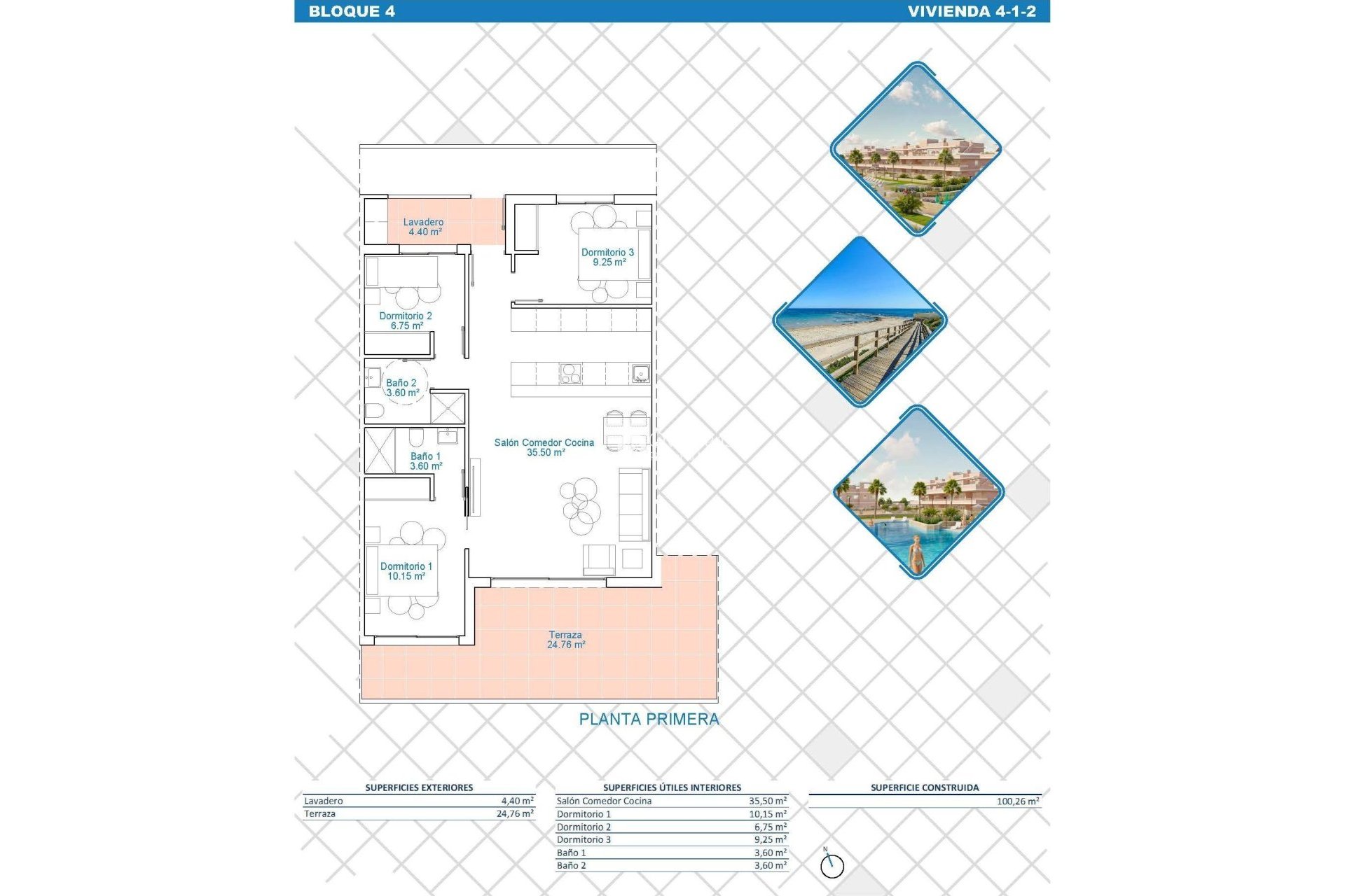 Neue Gebäude - Wohnung -
Pilar de la Horadada - Lo Monte