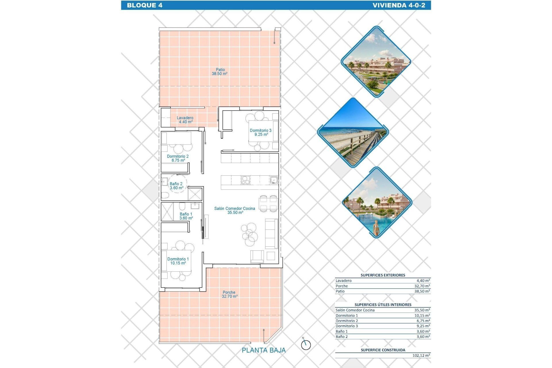 Neue Gebäude - Wohnung -
Pilar de la Horadada - Lo Monte