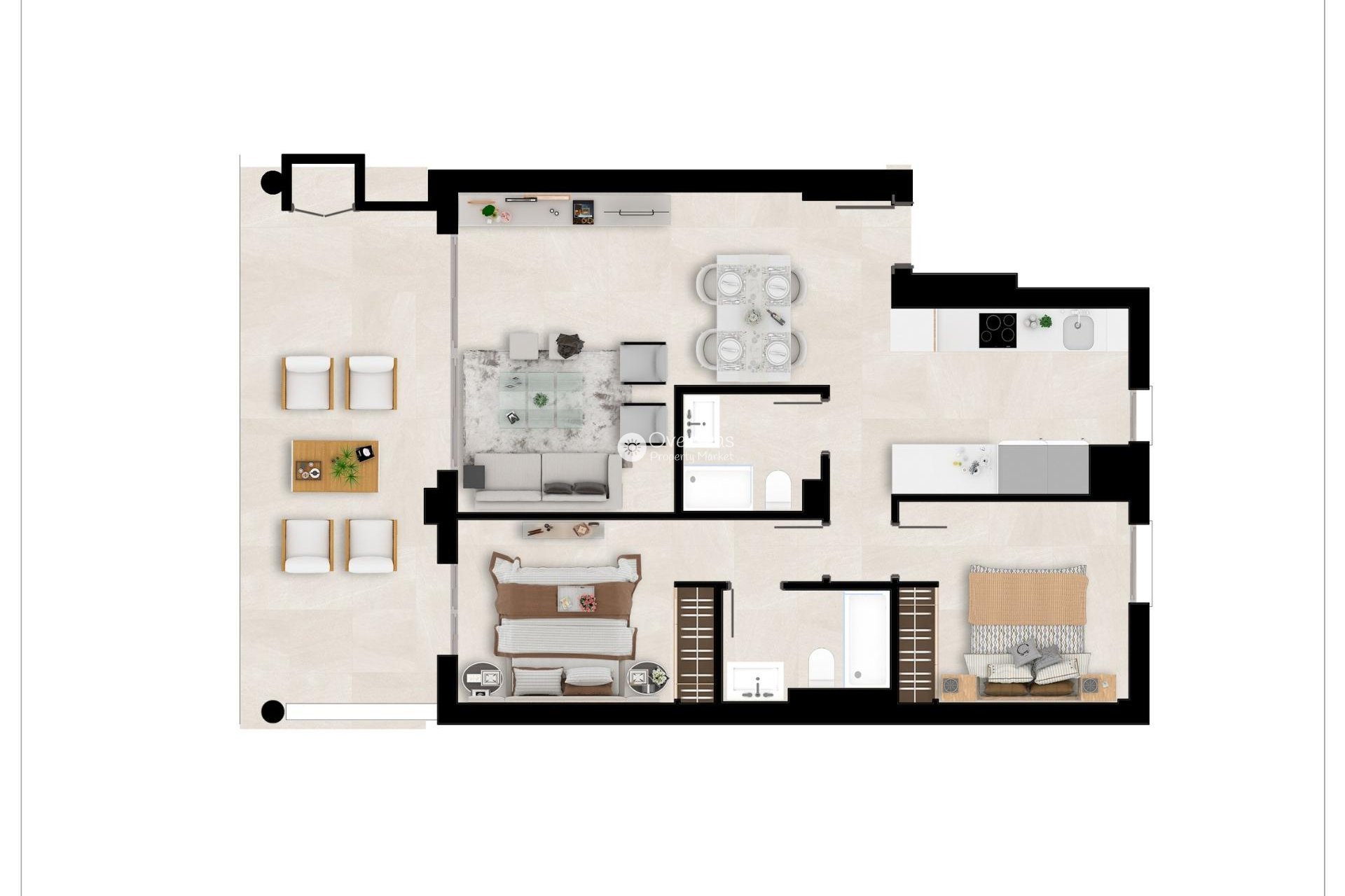 New Build - Apartment / flat -
Mijas - Calanova