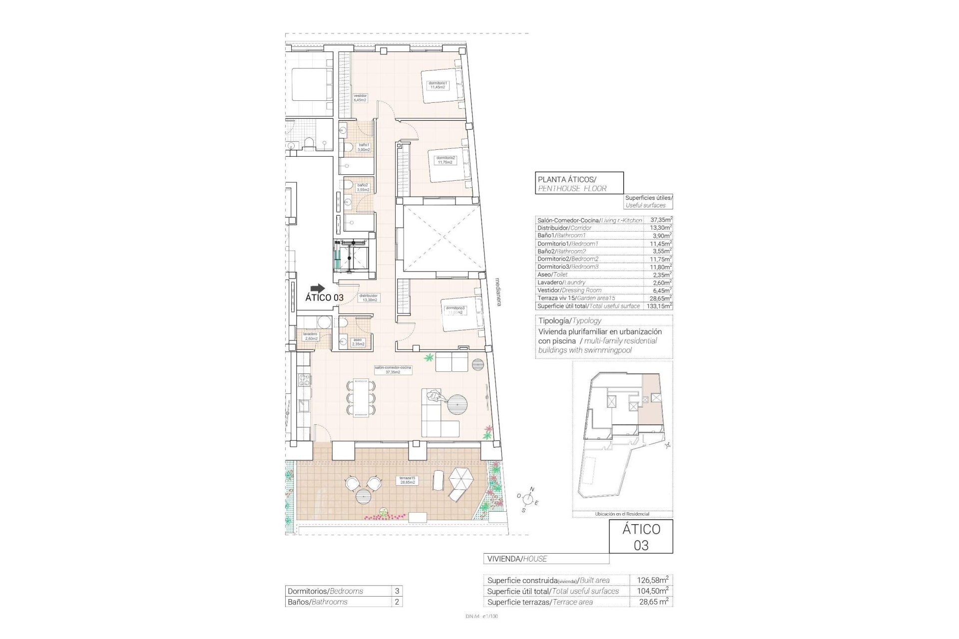 New Build - Penthouse -
Hondón de las Nieves - Pueblo