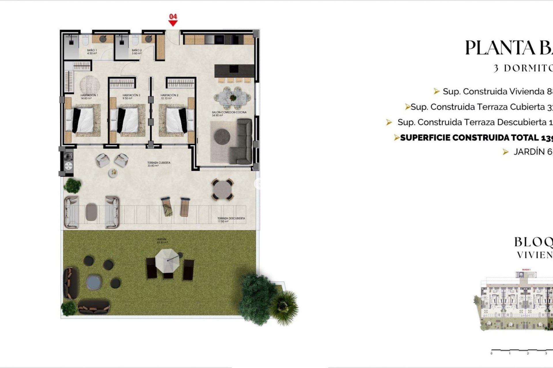 Nieuwbouw Woningen - Ground floor apartment -
Finestrat