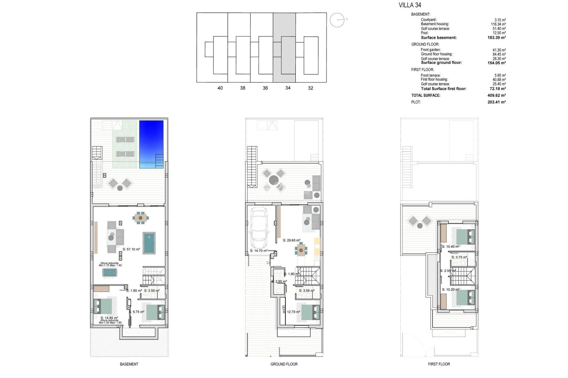 Nieuwbouw Woningen - Herenhuis -
Los Alcazares - Serena Golf