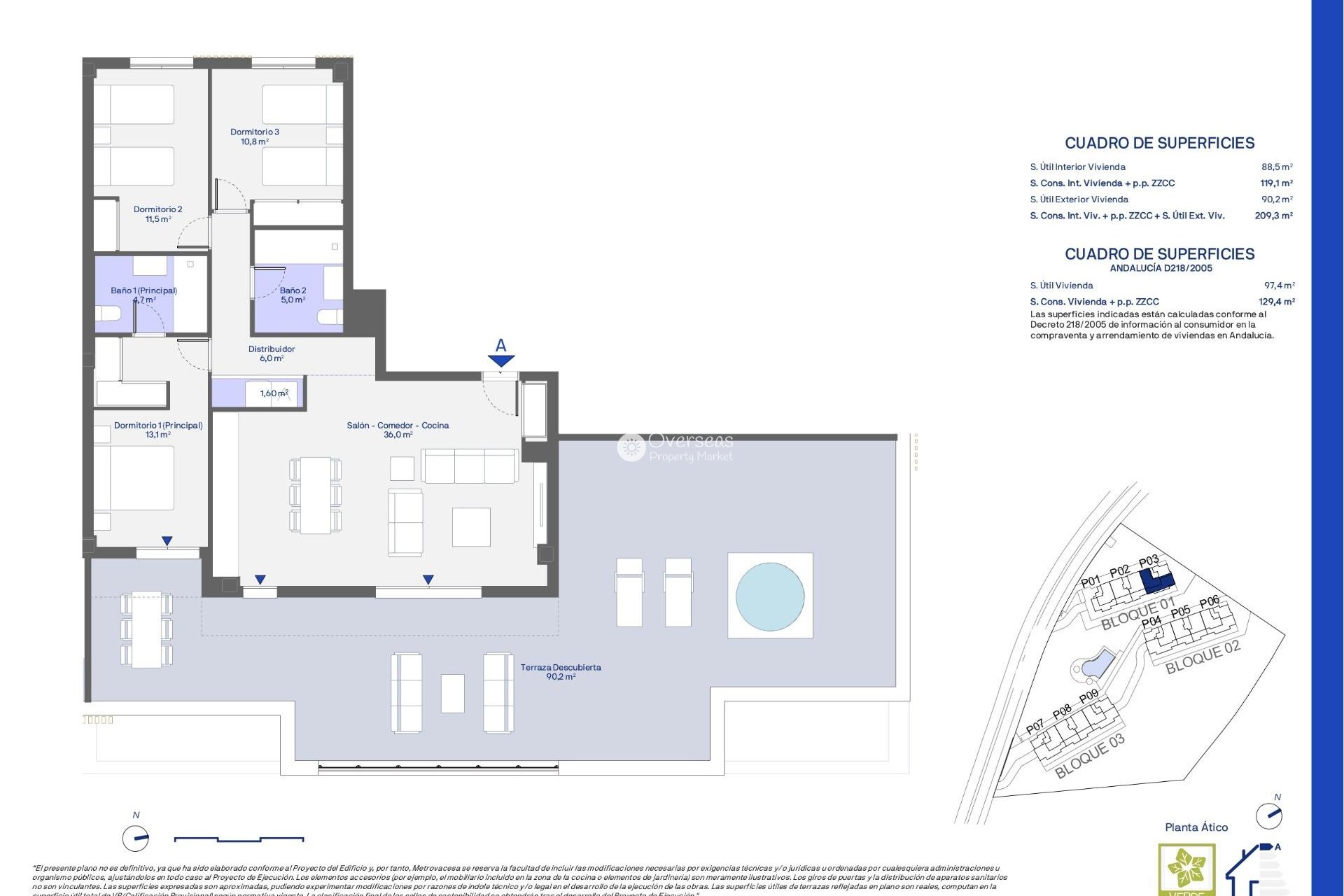 Nouvelle construction - Attique -
Casares - Doña Julia