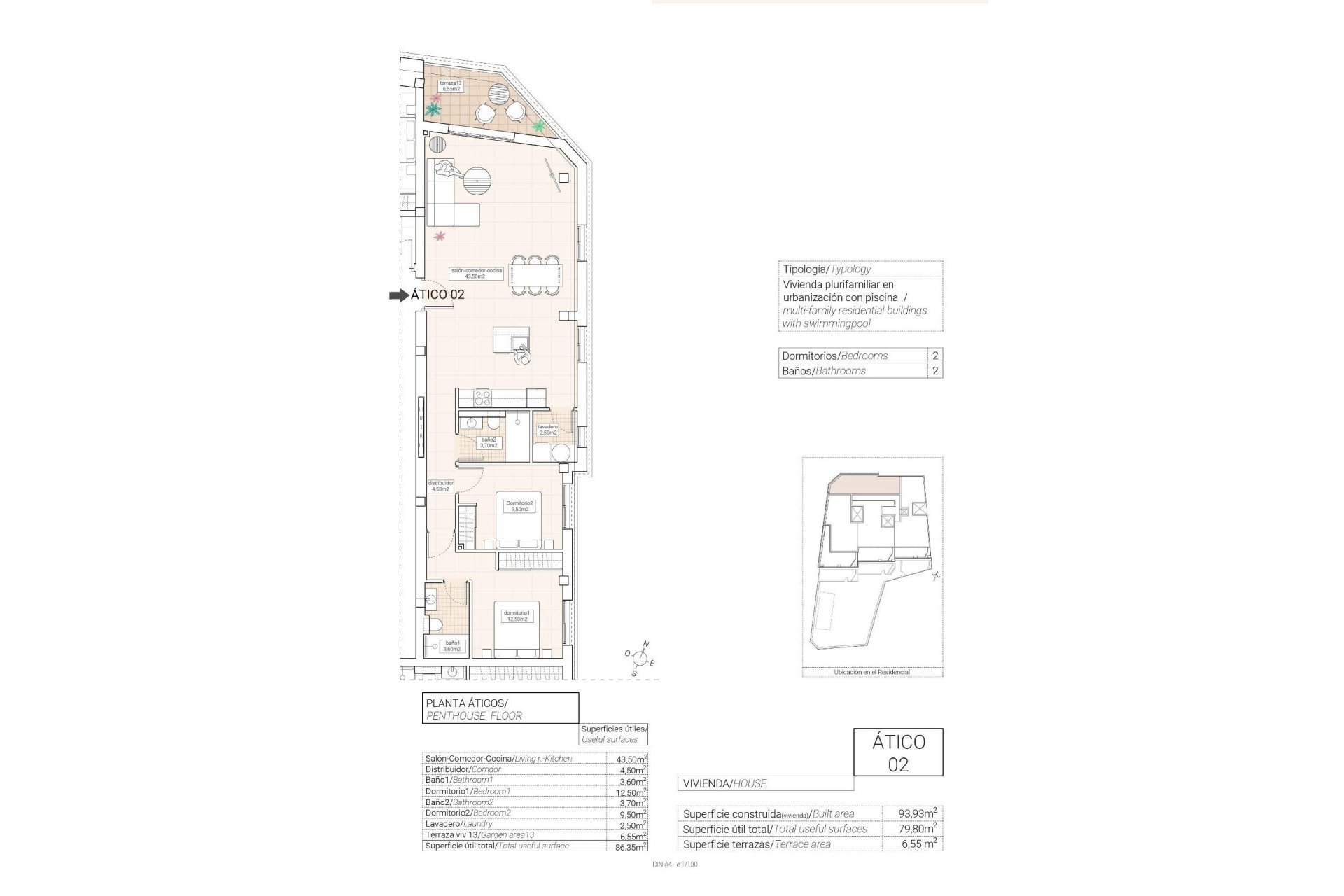 Nouvelle construction - Attique -
Hondón de las Nieves - Pueblo