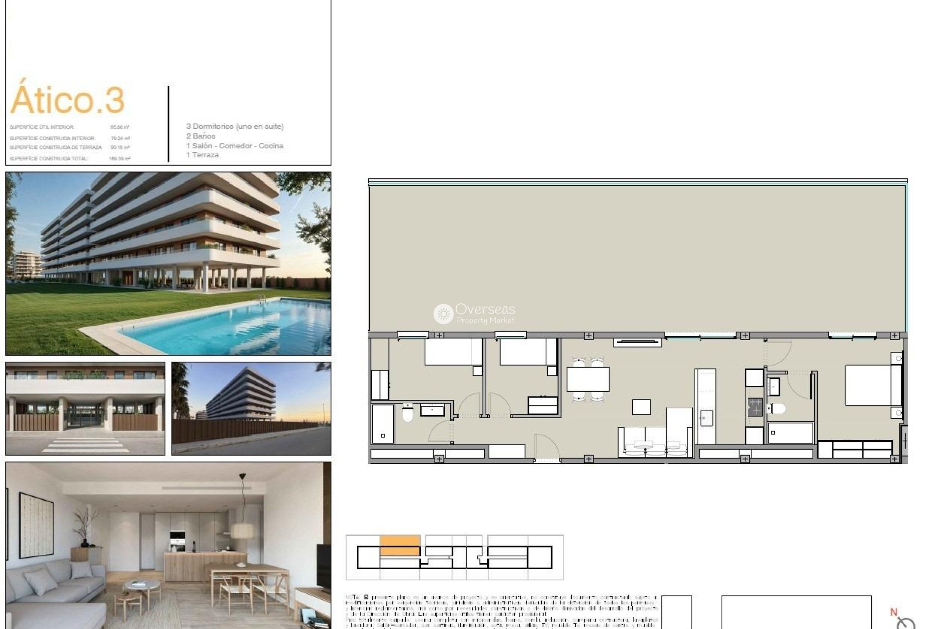 Nouvelle construction - Attique -
Moncofa