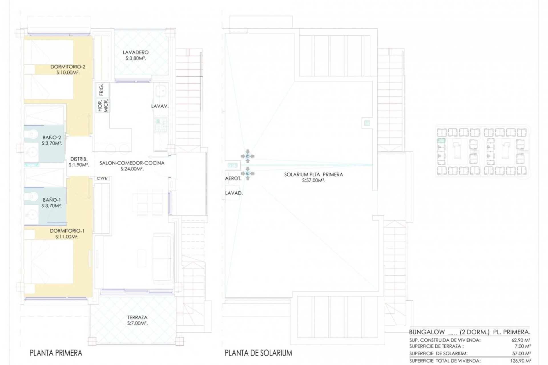 Nouvelle construction - Top Floor Bungalow -
Torrevieja