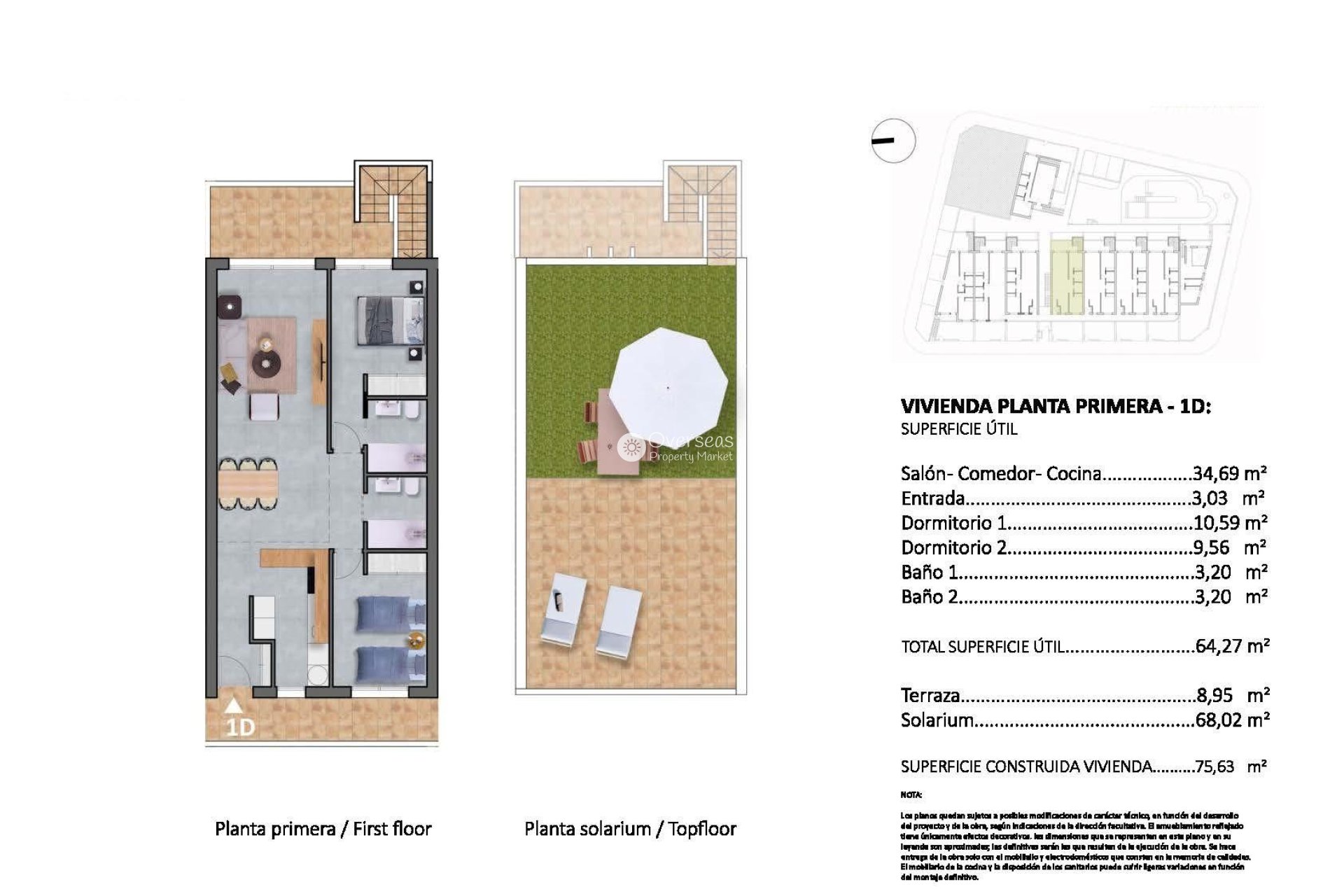 Nowy budynek - Bungalow -
Pilar de la Horadada - pueblo