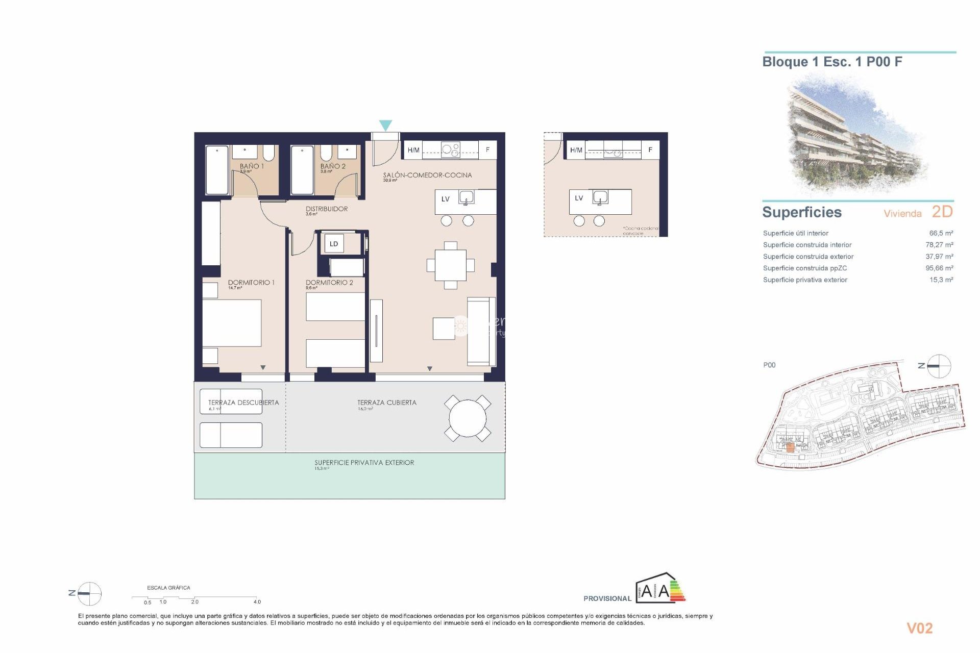 Nowy budynek - Ground floor apartment -
Denia