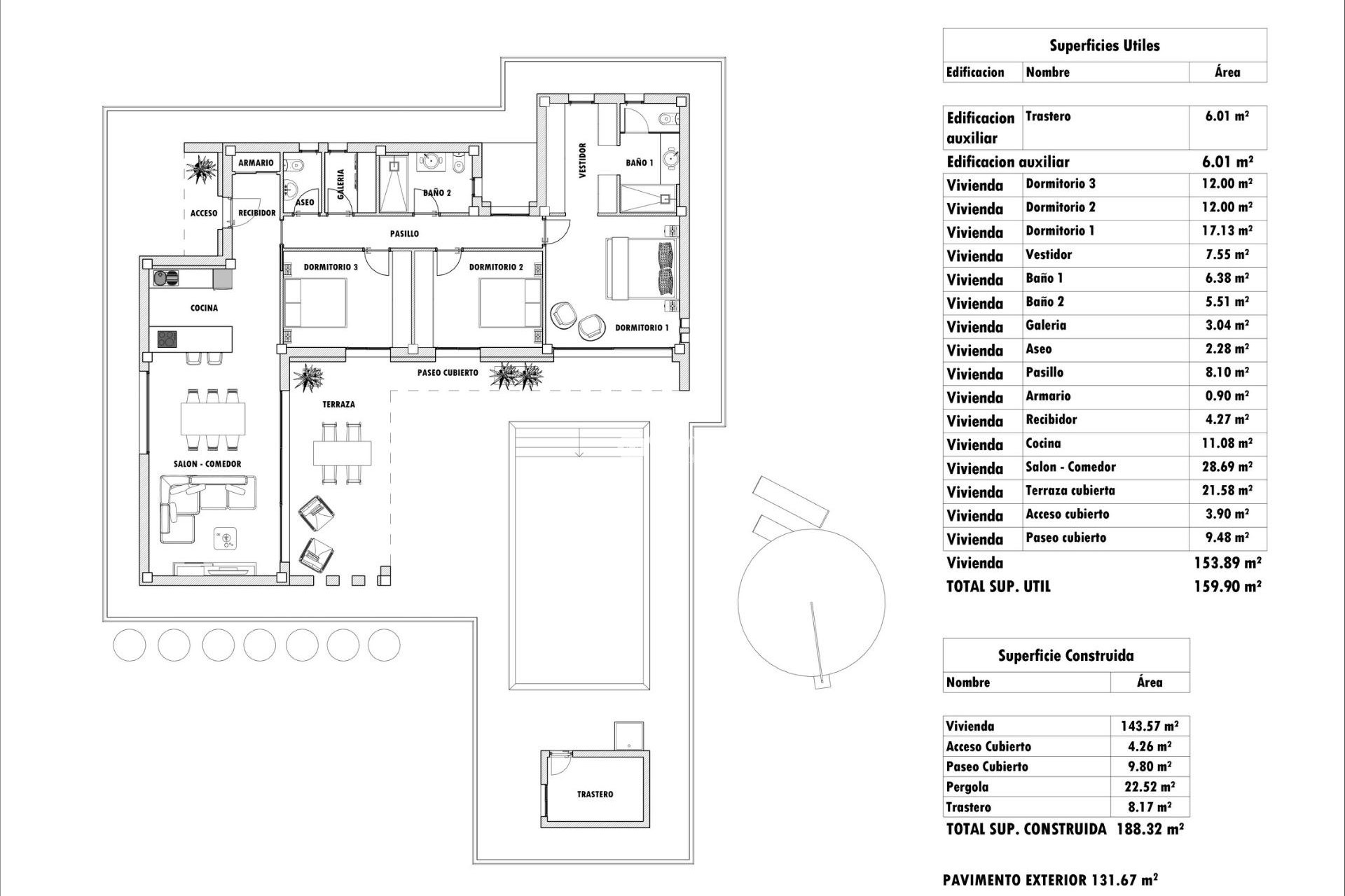 Nowy budynek - Villa -
Aspe - Poligono 19