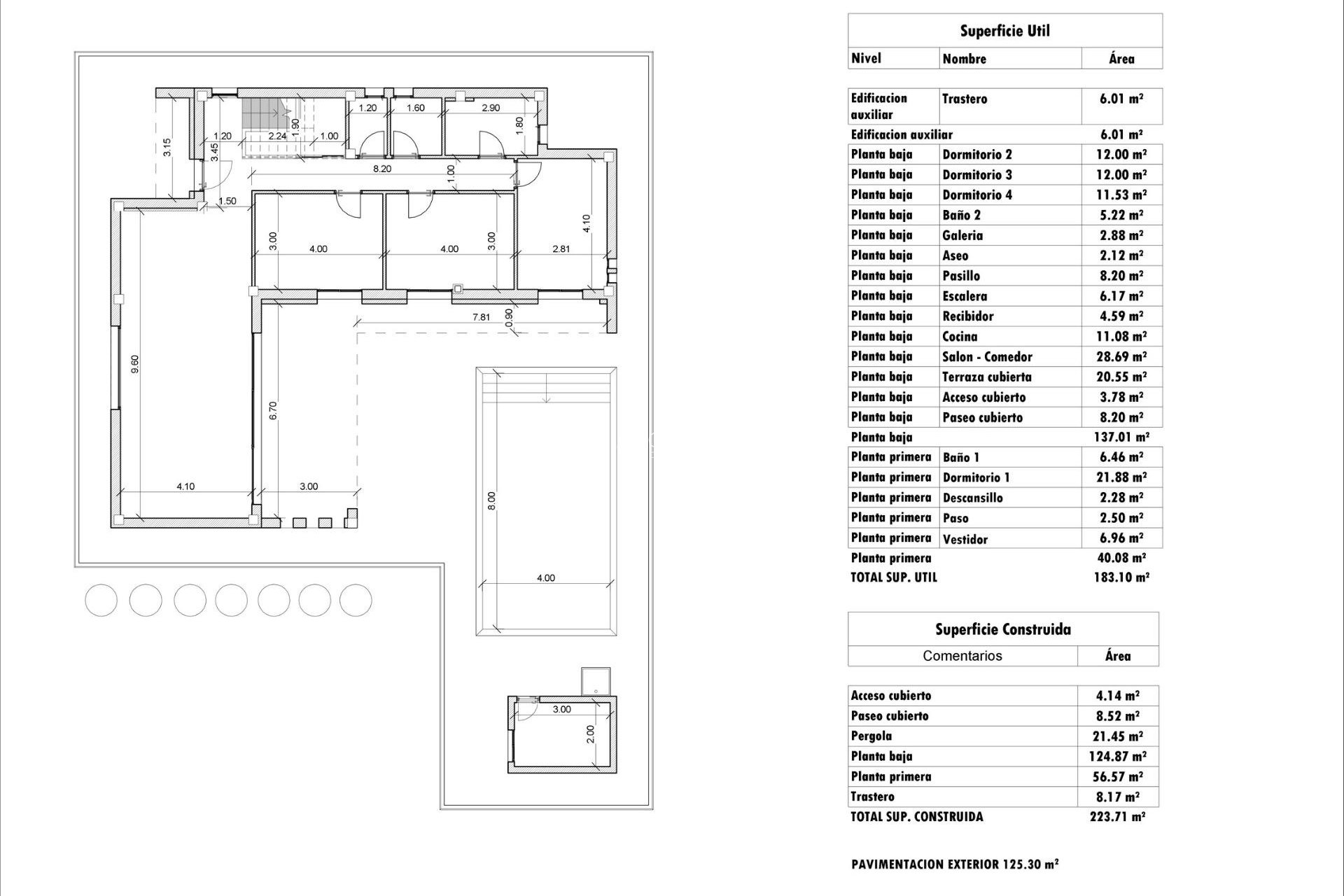 Nowy budynek - Villa -
Aspe - Poligono 19