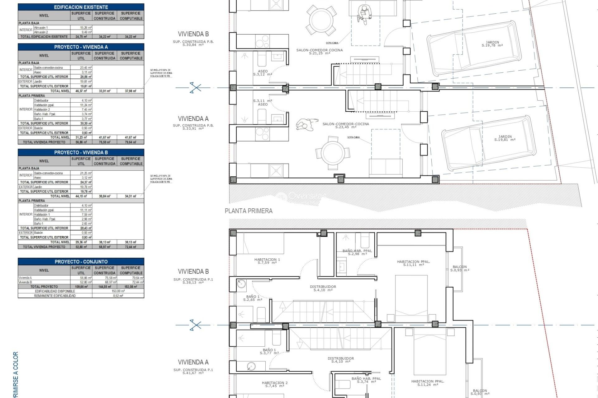 Obra nueva - Adosado -
Cartagena