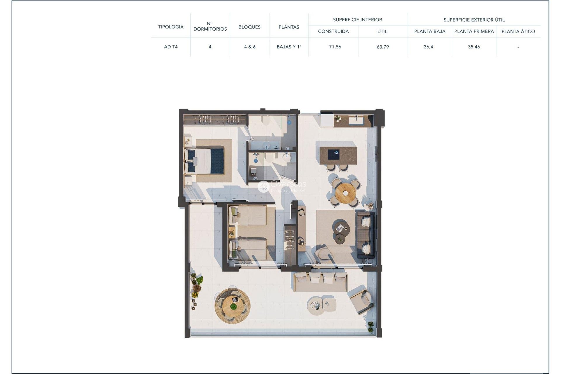 Obra nueva - Apartamento / piso -
Casares - Camarate