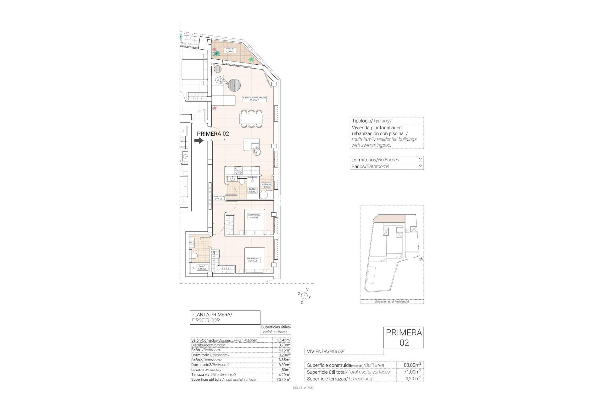 Obra nueva - Apartamento / piso -
Hondón de las Nieves - Pueblo