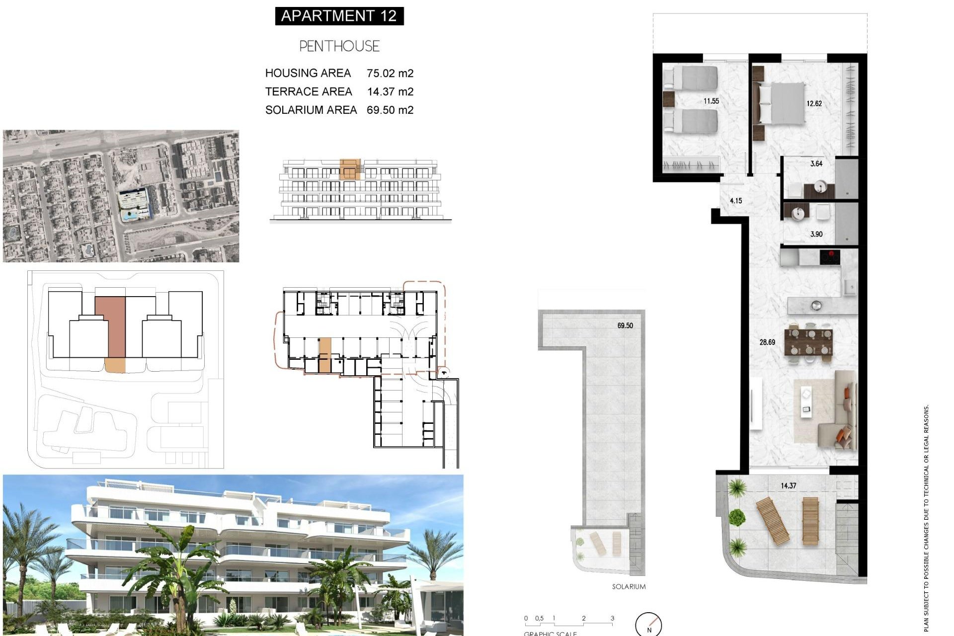 Obra nueva - Ático -
Orihuela Costa