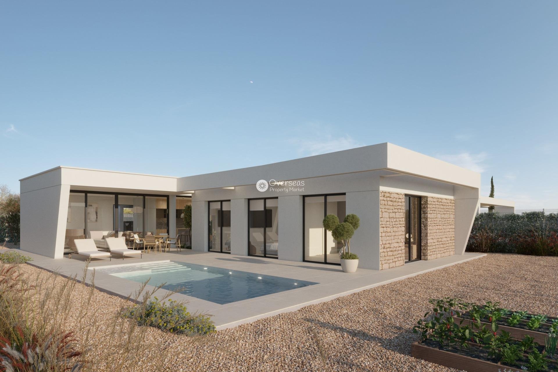 Obra nueva - Villa -
Fuente Alamo - Hacienda del Alamo