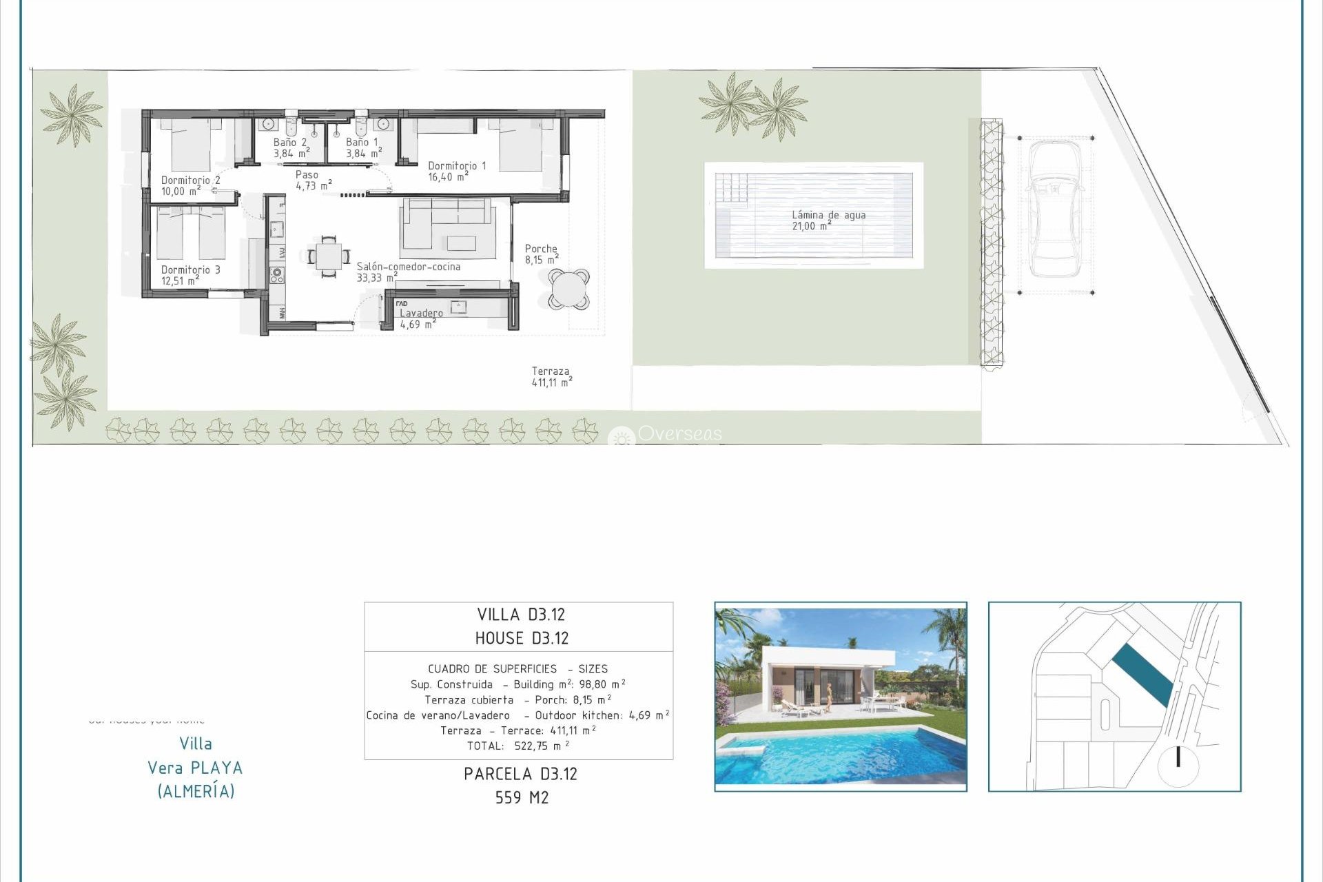 Obra nueva - Villa -
Vera